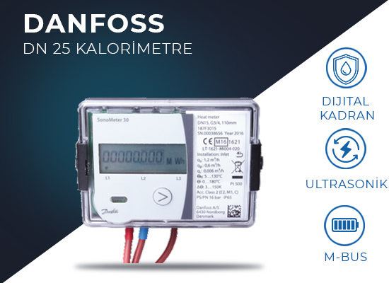 Danfoss DN25 Kalorimetre